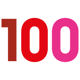 100 voor zwarte achtergrond