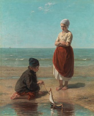 Jozef Israëls Kinderen der zee 1863 Collectie Amsterdam Museum 1