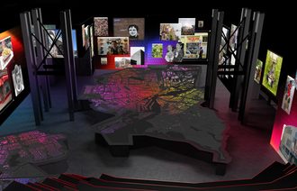Press release styleframes mural