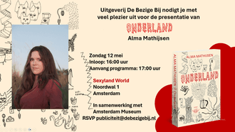 Uitnodiging presentatie boek Onderland Alma Mathijsen