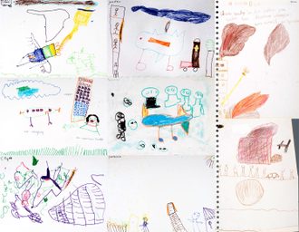 Tekeningen van basisschoolleerlingen 1992 Collectie Imagine IC