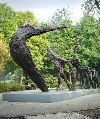 Nationaal Slavernijmonument in het Oosterpark in Amsterdam
