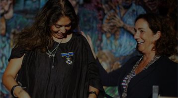 Raquel van Haver benoemd tot Ridder in de Orde van de Nederlandse Leeuw foto Francoise Bolechowski