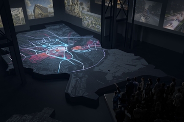 Artist Impression van de driedimensionale maquette Monks 1