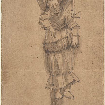 Drawing of Elsje Christiaens made by Rembrandt van Rijn, Metropolitan Museum of Art New York