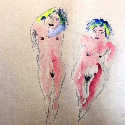 het kunstwerk 'Sisters' van Patricia Blok