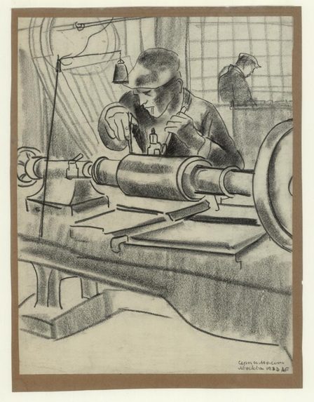 Anneke van der Feer, Bankwerker in de fabriek Sikkel en Hamer in Moskou, 1933