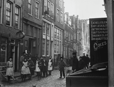Kleine Kattenburgerstraat February 1894 photographer Jacob Olie 1834 1905