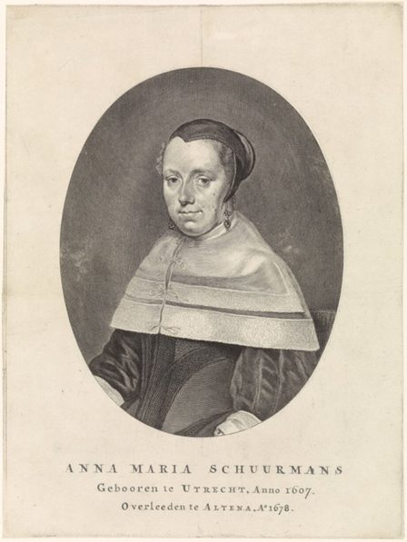 Portret van Maria Matham prentmaker Theodor Matham 1615 1676 Collectie Rijksmuseum Amsterdam