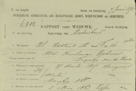Rapport weduwe