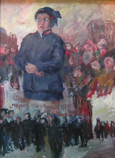Schilderij van Majoor Bosshardt (1913-2007) in uniform van het Leger des Heils. Gemaakt door Henk Zomer in 1975.