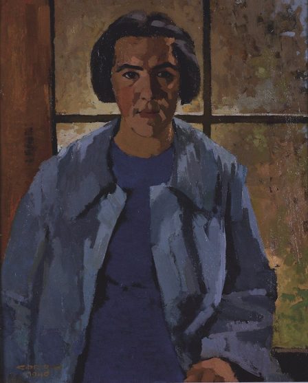 Portret Sies Dik Noorman, door Cor Dik Delden, 1940