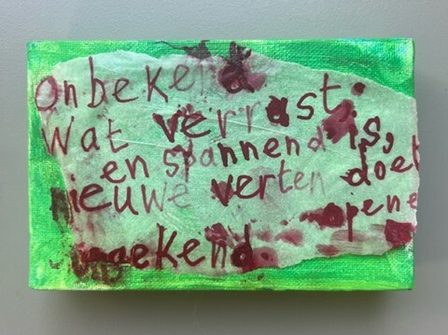 Margaretha Louwers, Spreuk op kunstwerk in serie, zonder datum
