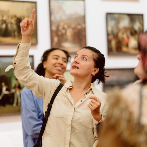 Groepsrondleiding op zaal Amsterdam Museum