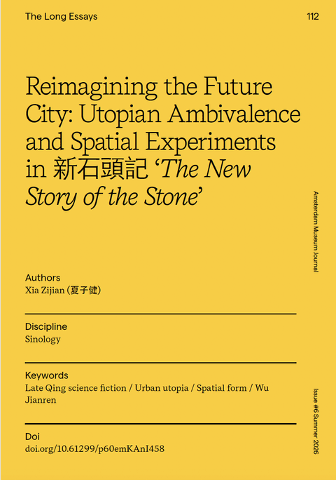 Late Qing Utopian Cities cover