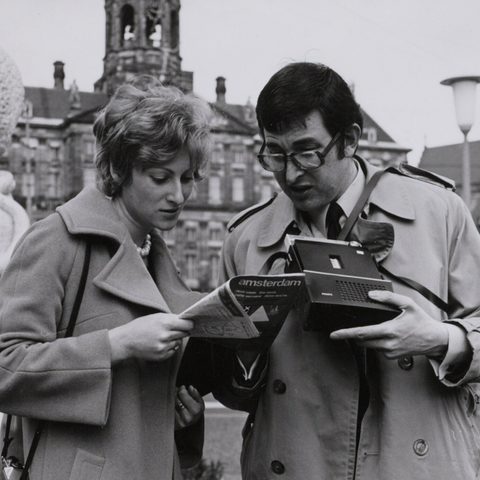 Oud beeld van Amsterdammers