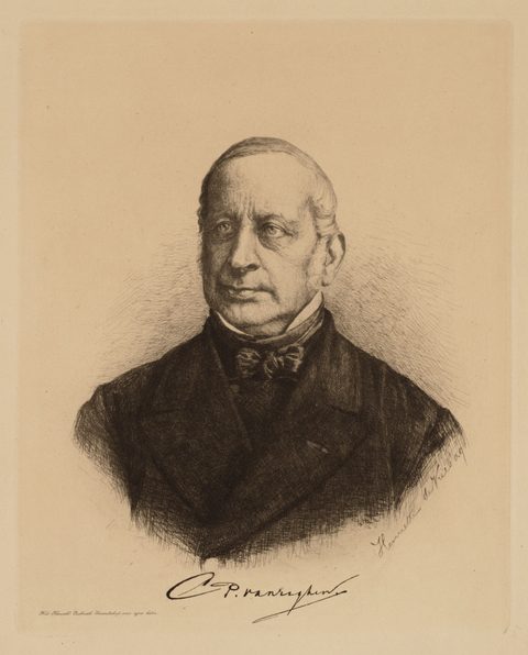 Afdruk van Prent Henriette de Vries uit het stadsarchief
