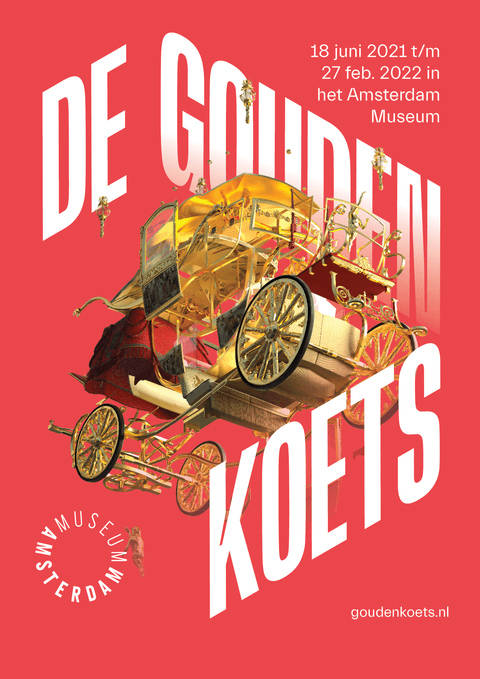 Promotionele poster De Gouden Koets Amsterdam Museum