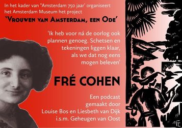 Flyer voor bij de podcast, ontwerp Foekje Detmar