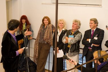 S BC 00490 152 Opening tentoonstelling Theater na Tomaat en Ruigoord vrijhaven voor kunstenaars 4 oktober 2009 foto Amsterdam Museum Monique Vermeulen
