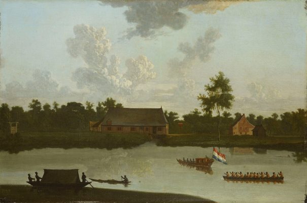 De suikerplantage Waterlant in Suriname Dirk Valkenburg 1698 1718 inv nr SA 35413 foto Amsterdam Museum