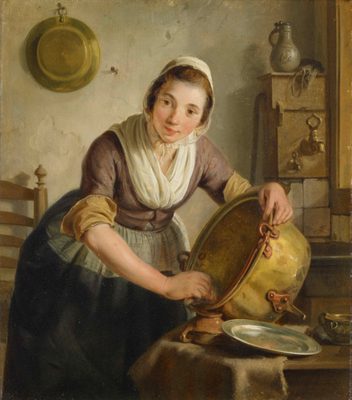 Ketelschuurster, 1796, door Adriaan de Lelie