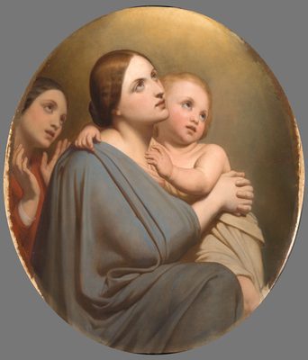 Maria Magdalena aan de voet van het kruis, Ary Scheffer (1795-1858), vervaardigt tussen 1815-1847 - Collectie Amsterdam Museum, collectie Van Eeghen