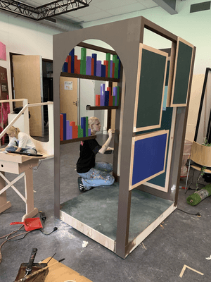 Mediacollege Amsterdam, maakproces installaties