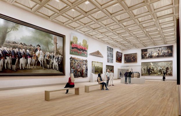 Renders ontwerpen van het nieuwe Amsterdam Museum, artist impression : St. Luciënsteeg