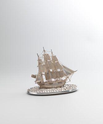 Driemaster, miniatuurzilver, Amsterdam Museum
