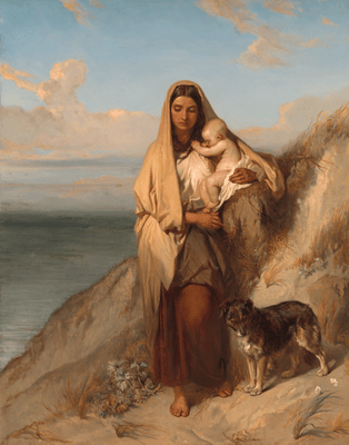 Verlaten (l'abandon),1849,Louis Gallait.